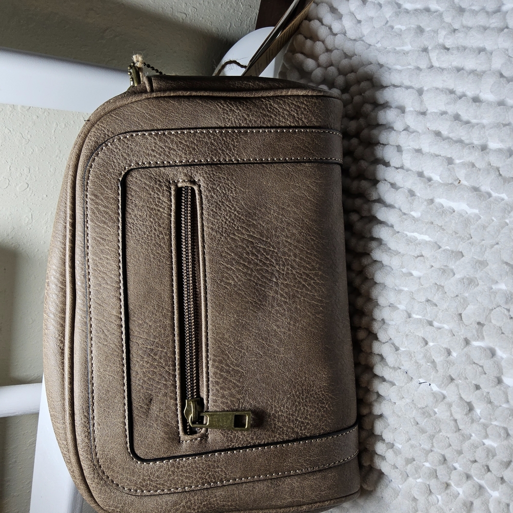Ampere's Creations Vegan Leather Shitake Brown Crossbody Purse - Picture 14 of 14